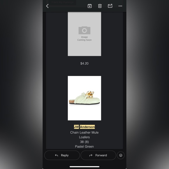 JW Anderson fur lined leather chain mules - Picture 10 of 10